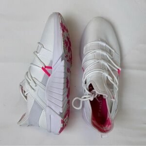 Fabletics white & pink sneakers